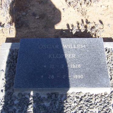 KLOPPER Oscar Willem 1928-1990
