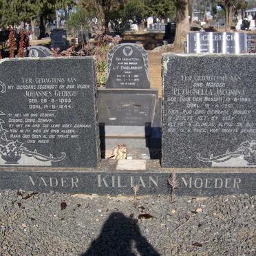 KILIAN Johannes George 1885-1944 &amp; Petronella Jacomina VAN DER MESCHT 1888-1967