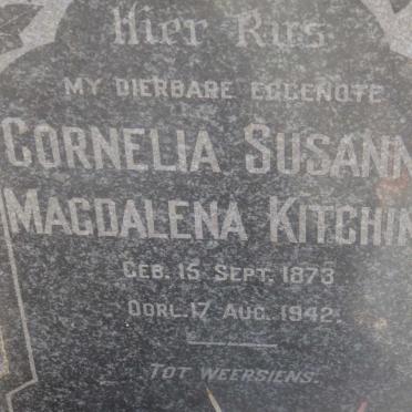KITCHING Cornelia Susanna Magdalena 1873-1942