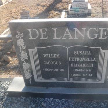 LANGE Willem Jacobus, de 1934- &amp; Susara Petronella Elizabeth 1949-2008