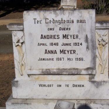 MEYER Andries 1848-1924 &amp; Anna 1867-1956