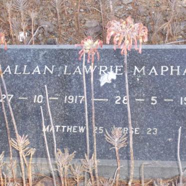 MAPHAM Allan Lawrie 1917-1989