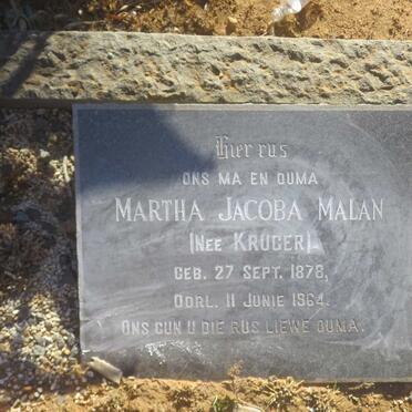 MALAN Hendrik Jacobus 1863-1950 &amp; Martha Jacoba KRUGER 1878-1964