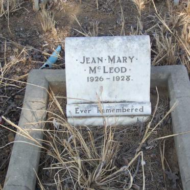 McLEOD Jean Mary 1926-1928