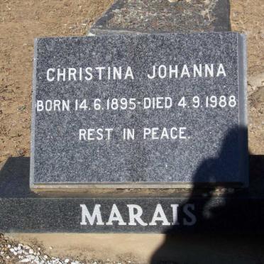 MARAIS Christina Johanna 1895-1988