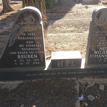 NEL Reuben 1915-1984 &amp; Hester Wilhelmina Johanna ODENDAAL 1919-1986