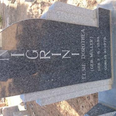 NIGRINI Lukas Marthinus 1885-1958 &amp; Elsie Dorothea MÜLLER 1893-1979
