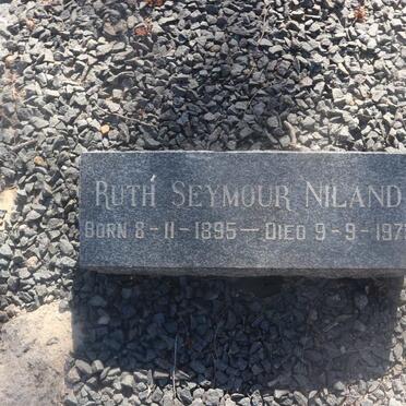 NILAND Ruth Seymour 1895-1975
