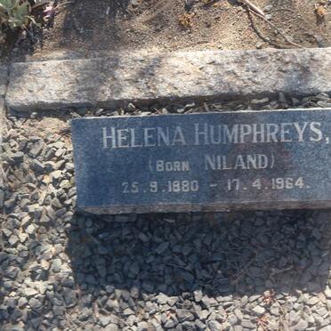 HUMPHREYS Helena nee NILAND 1880-1964