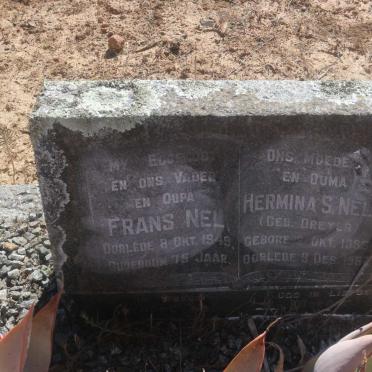 NEL Frans -1949 &amp; Hermina S. DREYER 1886-1967