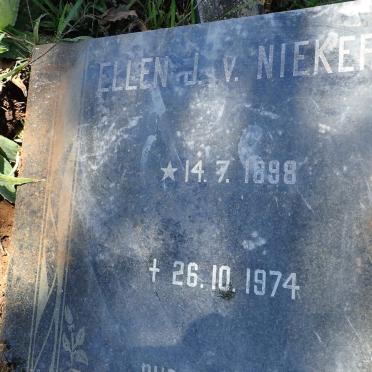 NIEKERK Ellen J., van 1898-1974