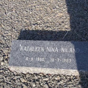 NILAND Kathleen Nina 1890-1967