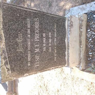 PRETORIUS Elsie M.E. 1911-1948