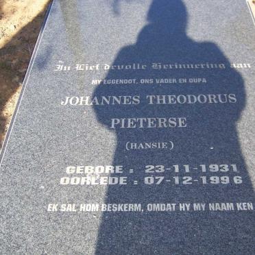 PIETERSE Johannes Theodorus 1931-1996