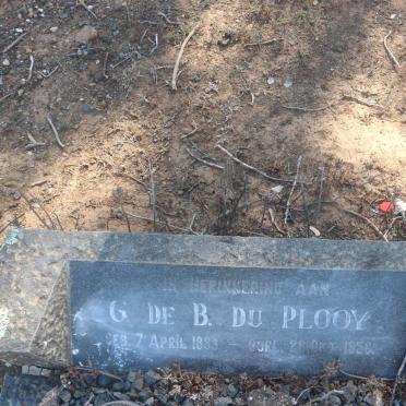 PLOOY G. de B., du 1889-1956