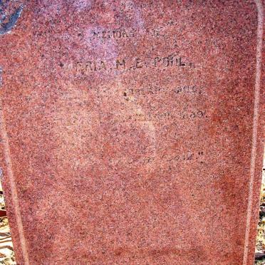 POHL Maria Margaret Elizabeth nee FERREIRA 1815-1889