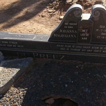 PREEZ Johanna Magdalena, du 1915-1994