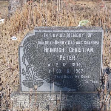 PETER Heinrich Christian 1904-1967