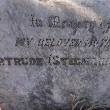 REID Gertrude nee STEGMANN
