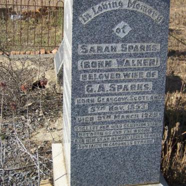 SPARKS Sarah nee WALKER 1853-1929