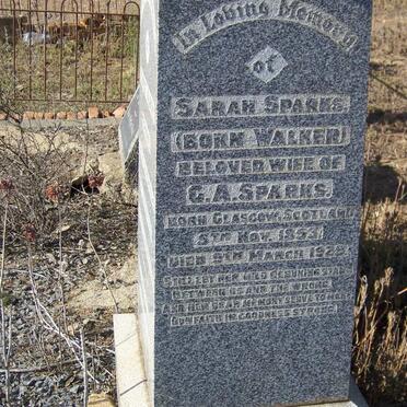 SPARKS Sarah nee WALKER 1853-1929