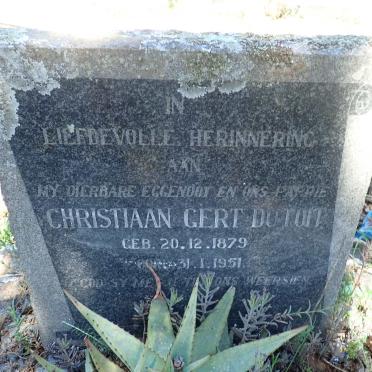 TOIT Christiaan Gert, du 1879-1951