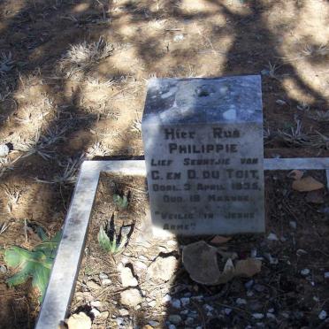 TOIT Philippie, du -1935