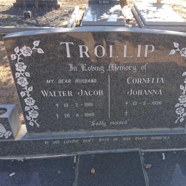 TROLLIP Walter Jacob 1918-1989 &amp; Cornelia Johanna 1926-