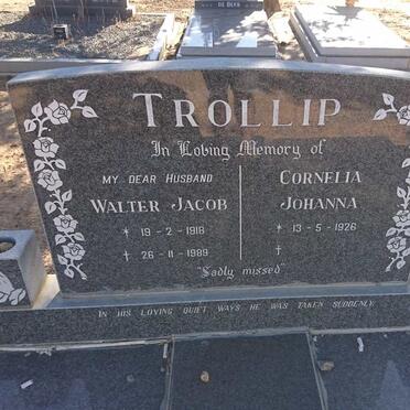 TROLLIP Walter Jacob 1918-1989 &amp; Cornelia Johanna 1926-
