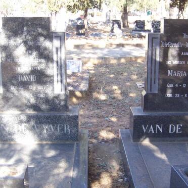 VYVER David, van de 1887-1962 &amp; Maria C.I. 1892-1982