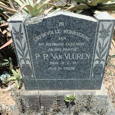 VUUREN P.R., van -1951