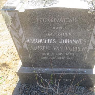 VUUREN Cornelius Johannes, Jansen van 1870-1953
