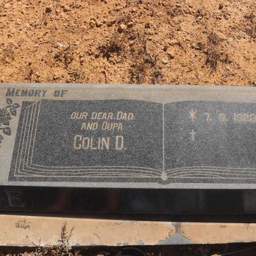 VICE Colin D. 1923- &amp; Hester M. KOEKEMOER 1942-1993