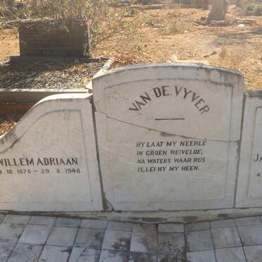 VYVER Willem Adriaan, van de 1878-1948 &amp; Jacomina Aletta VILJOEN 1896-1984