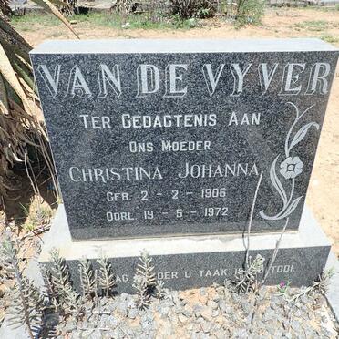 VYVER Christina Johanna, van de 1906-1972