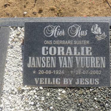 VUUREN Coralie, Jansen van 1924-2002