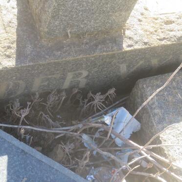 VYVER Frederick Hendrick Christoffel, van der 1868-1915 &amp; Maria Alletta Catherina 1871-1964