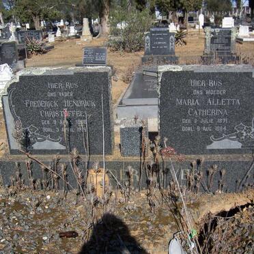 VYVER Frederick Hendrick Christoffel, van der 1868-1915 &amp; Maria Alletta Catherina 1871-1964