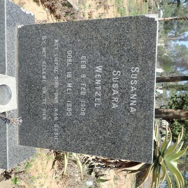 WENTZEL Susanna Susara 1908-1983