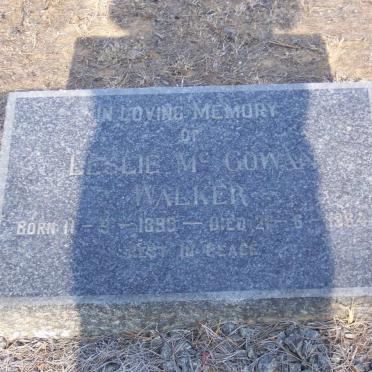 WALKER Leslie McGowan 1893 - 1964