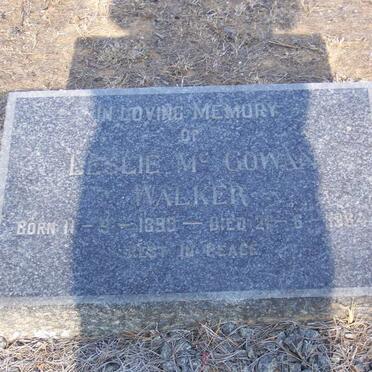 WALKER Leslie McGowan 1893 - 1964