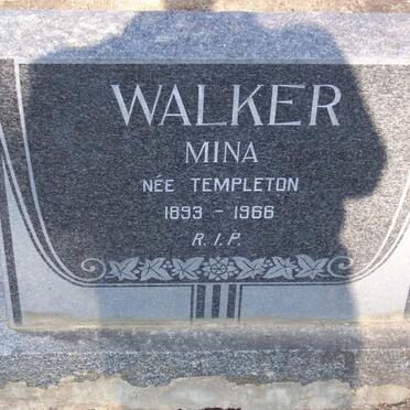 WALKER Mina nee TEMPLETON 1893-1966