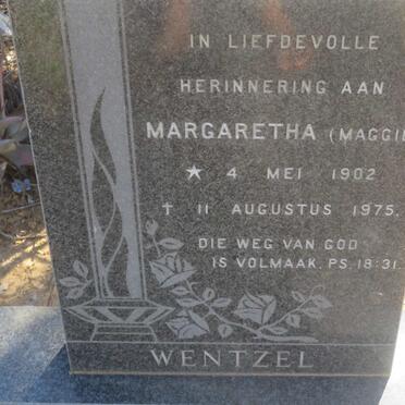 WENTZEL Margaretha 1902-1975