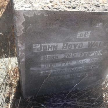 WALKER John Boyd 185?-1904