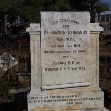 WYK Joachim Hermanus, van 1861-1943