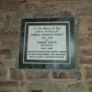 WHITE Thomas Charles 1827-1909 :: WHITE George 1929-1906