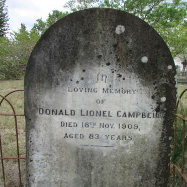 CAMPBELL Donald Lionel -1909