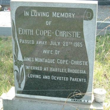 CHRISTIE Edith, COPE -1965