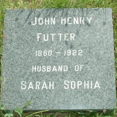 FUTTER John Henry 1860-1922