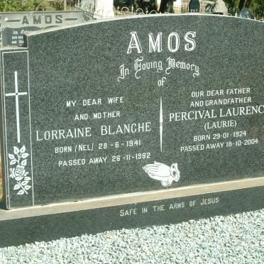 AMOS Percival Laurence 1924-2004 &amp; Lorraine Blanche  NEL 1941-1992